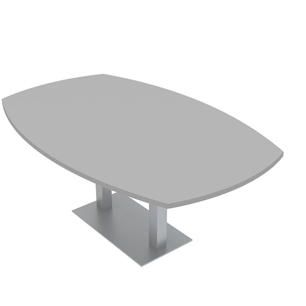 45 in W, 72 in L, 29 in H, Engineered Wood Top, Grey